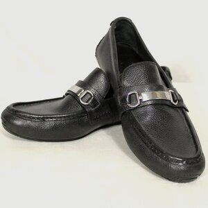 Cole Haan 9M Somerset Men's Bit Drivers Black Pebbled Leather Loafers